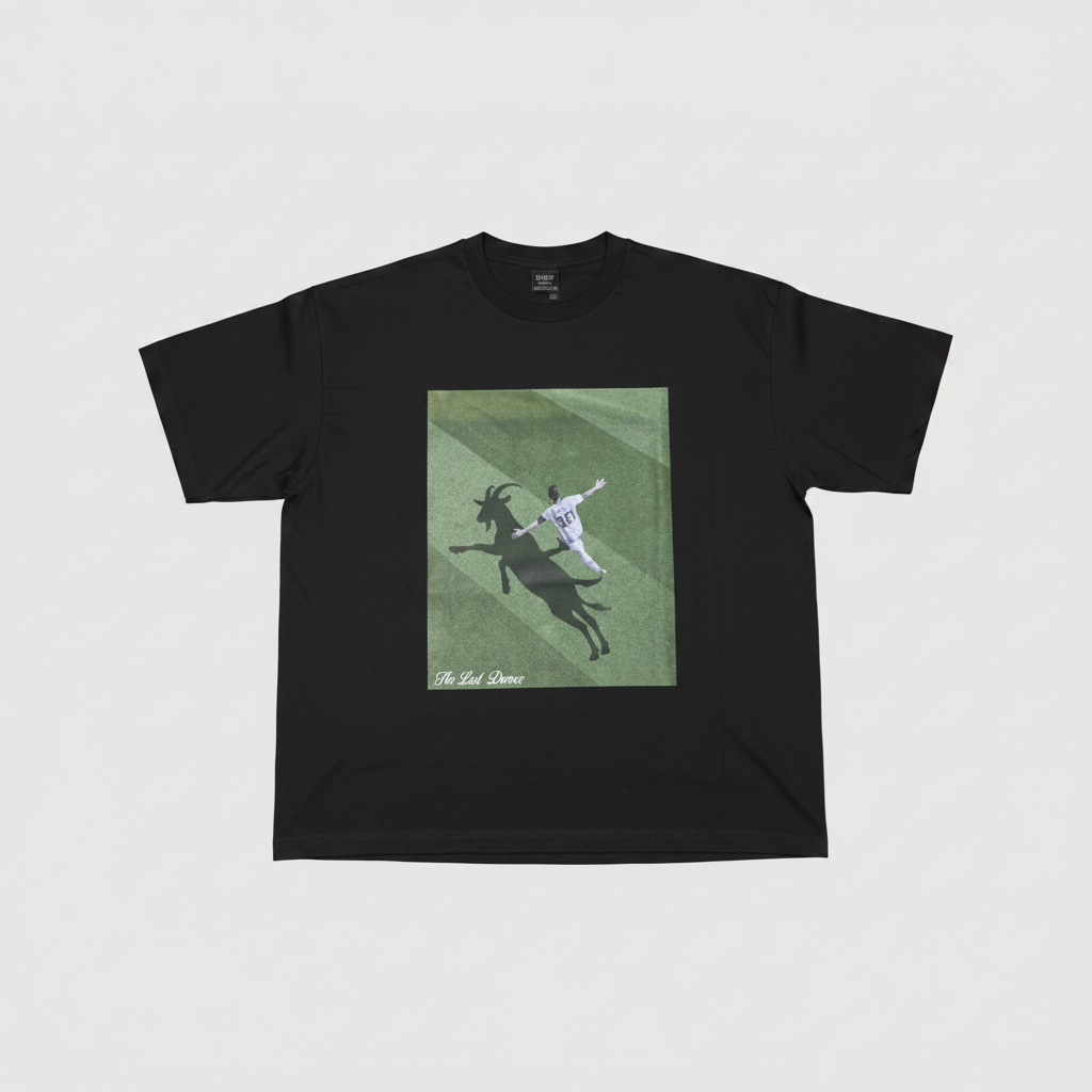 TEE DRIP BLACK MESSI GOAT