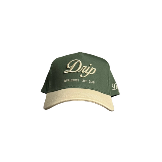 CAP GREEN AND BEIGE