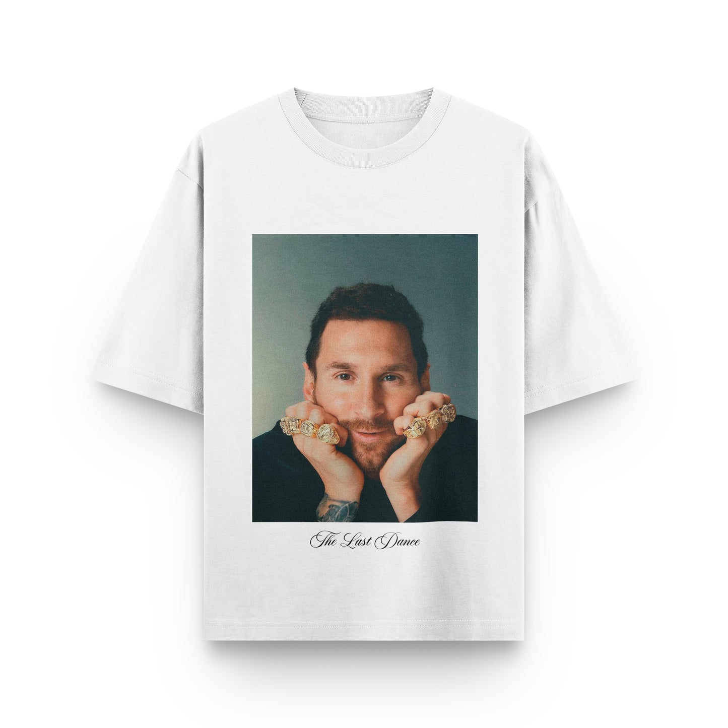 TEE DRIP WHITE MESSI RING