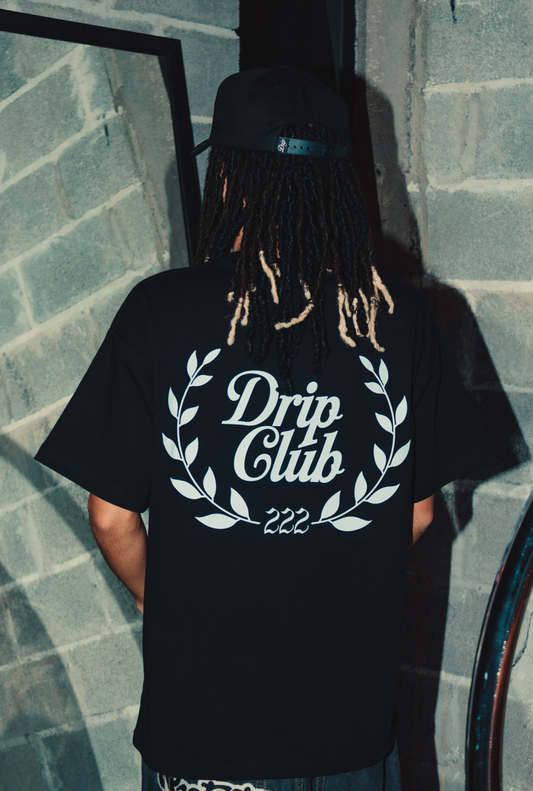 Camiseta Two Life Style negra Drip Club modelo - basics streetwear Costa Rica