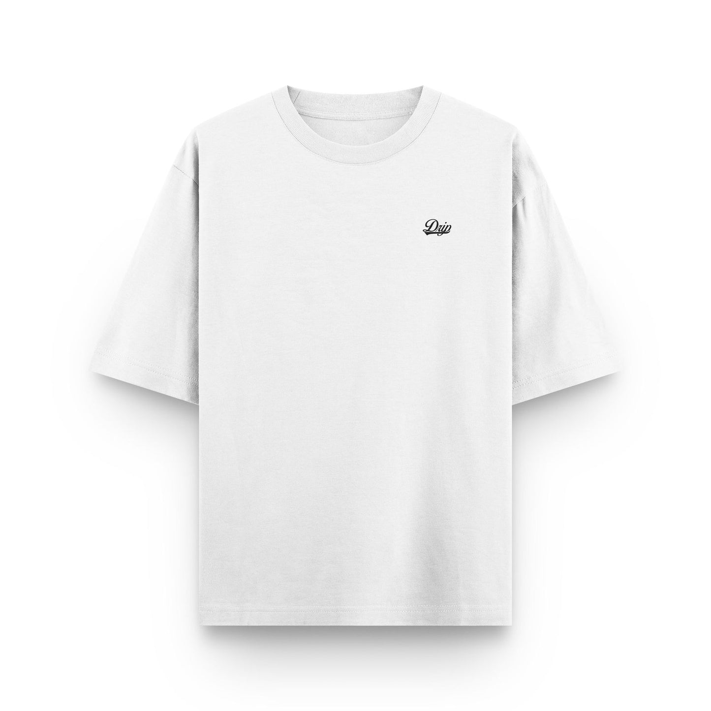 Camiseta Mini Logo blanca Drip Club frente - basics streetwear Costa Rica