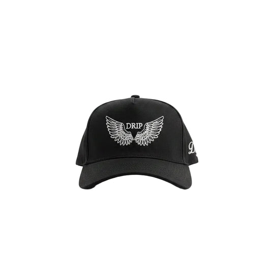Gorra Cap Black AT White lateral - snapback negro blanco Drip Club Costa Rica