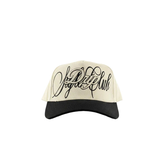 Gorra Sign Beige and Black Drip Club detalle - snapback streetwear Costa Rica
