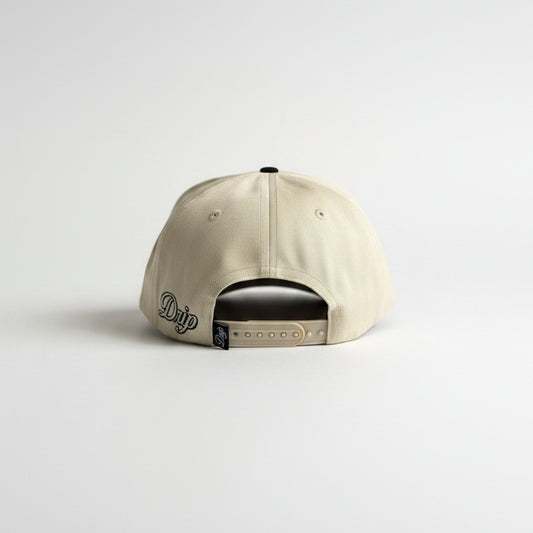 Gorra Sign Beige and Black Drip Club lateral - snapback Drip Club Costa Rica