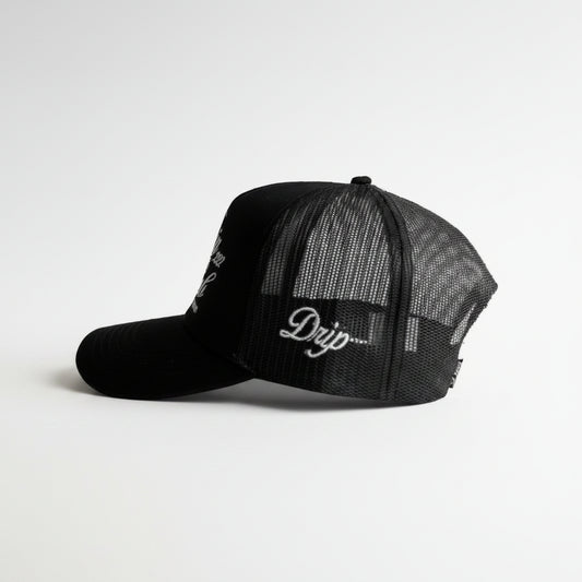 Gorra Trucker Black Drip Club lateral - gorra trucker Drip Club Costa Rica