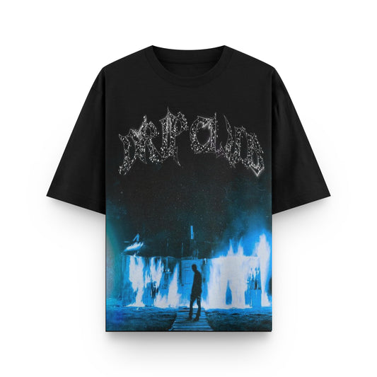 6110002 TEE DRIP STONE BLUE