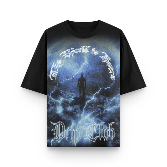 6110010 TEE DRIP WORLD YOURS BLACK