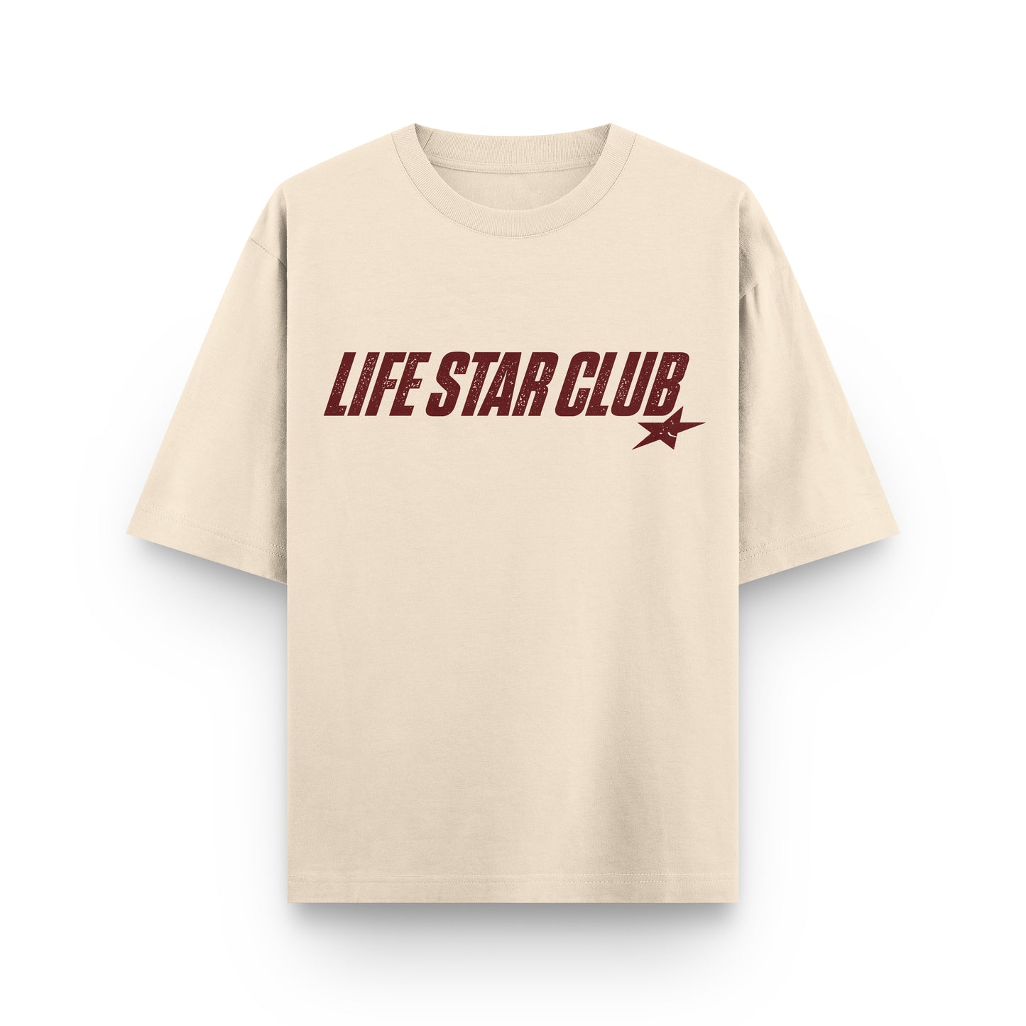 LIFE STAR CLUB T-SHIRT BEIGE