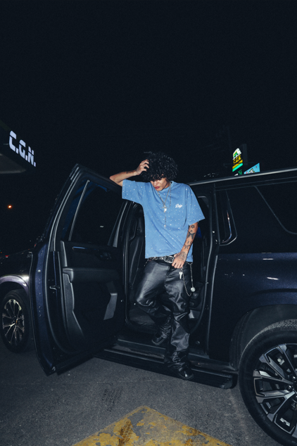 TEE DRIP RIVER WASH BLUE