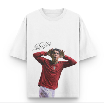 TEE DRIP WHITE CRISTIANO RONALDO