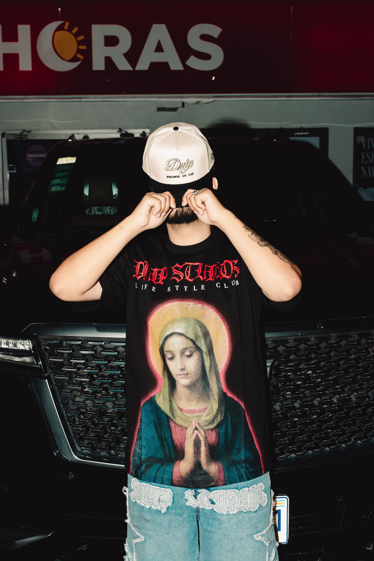 6110001 TEE DRIP VIRGEN BLACK
