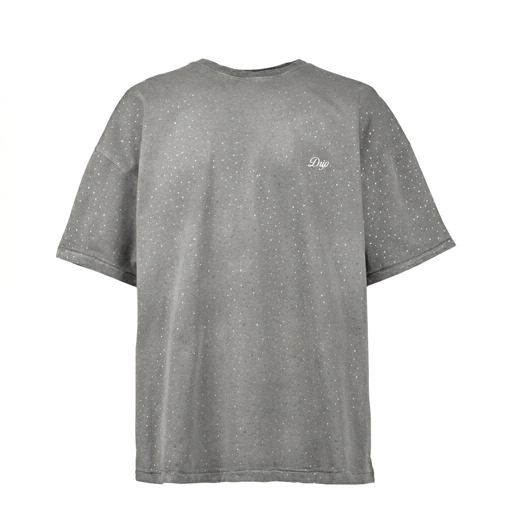 TEE DRIP RIVER WASH GREY