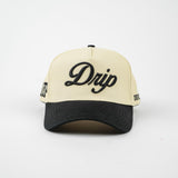 CAP DRIP CREAM AND BLACK