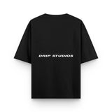 Camiseta New Studios negra Drip Club detalle - basics streetwear Costa Rica
