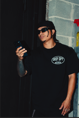 Camiseta Ambition negra Drip Club modelo - basics streetwear Costa Rica