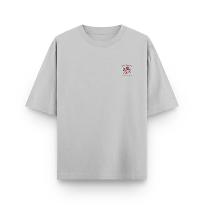 Camiseta Baby Valentine gris claro Drip Club lateral - tee edición especial Costa Rica