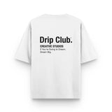 Camiseta Creative Studios blanca Drip Club modelo - basics streetwear Costa Rica