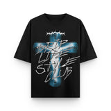Camiseta Crow God Black Drip Club frente - tee premium streetwear Costa Rica