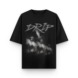 Camiseta Horse Black Drip Club frente - tee premium streetwear Costa Rica