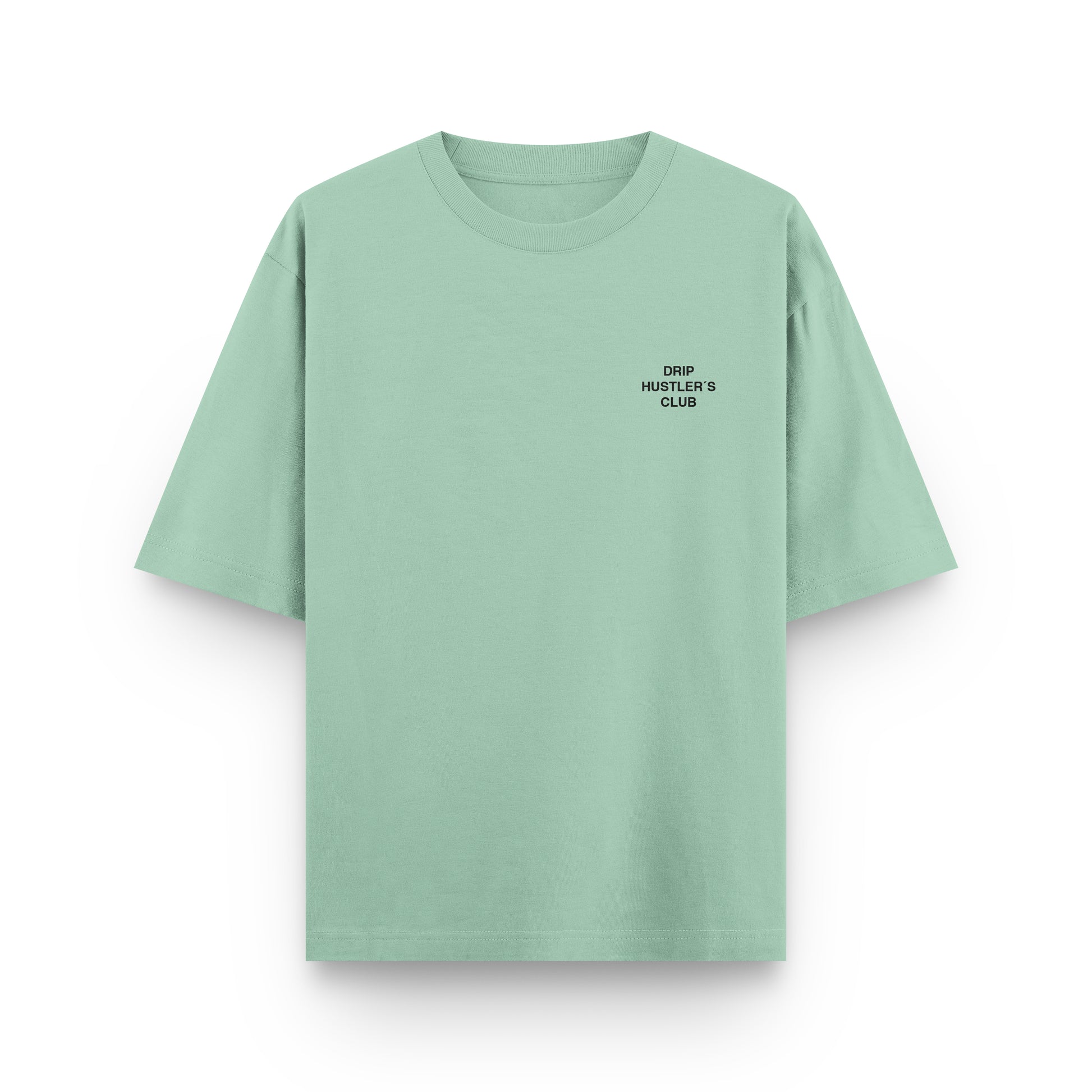 Camiseta Hustler verde Drip Club frente - streetwear Costa Rica