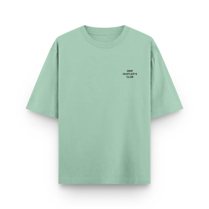 Camiseta Hustler verde Drip Club frente - streetwear Costa Rica