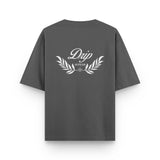 Camiseta Life Style Club gris Drip Club espalda - streetwear Costa Rica