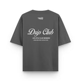 Camiseta Life Style Club Members gris Drip Club frente - streetwear Costa Rica