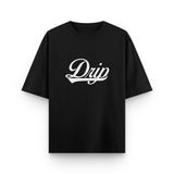Camiseta Line negra Drip Club frente - basics streetwear Costa Rica