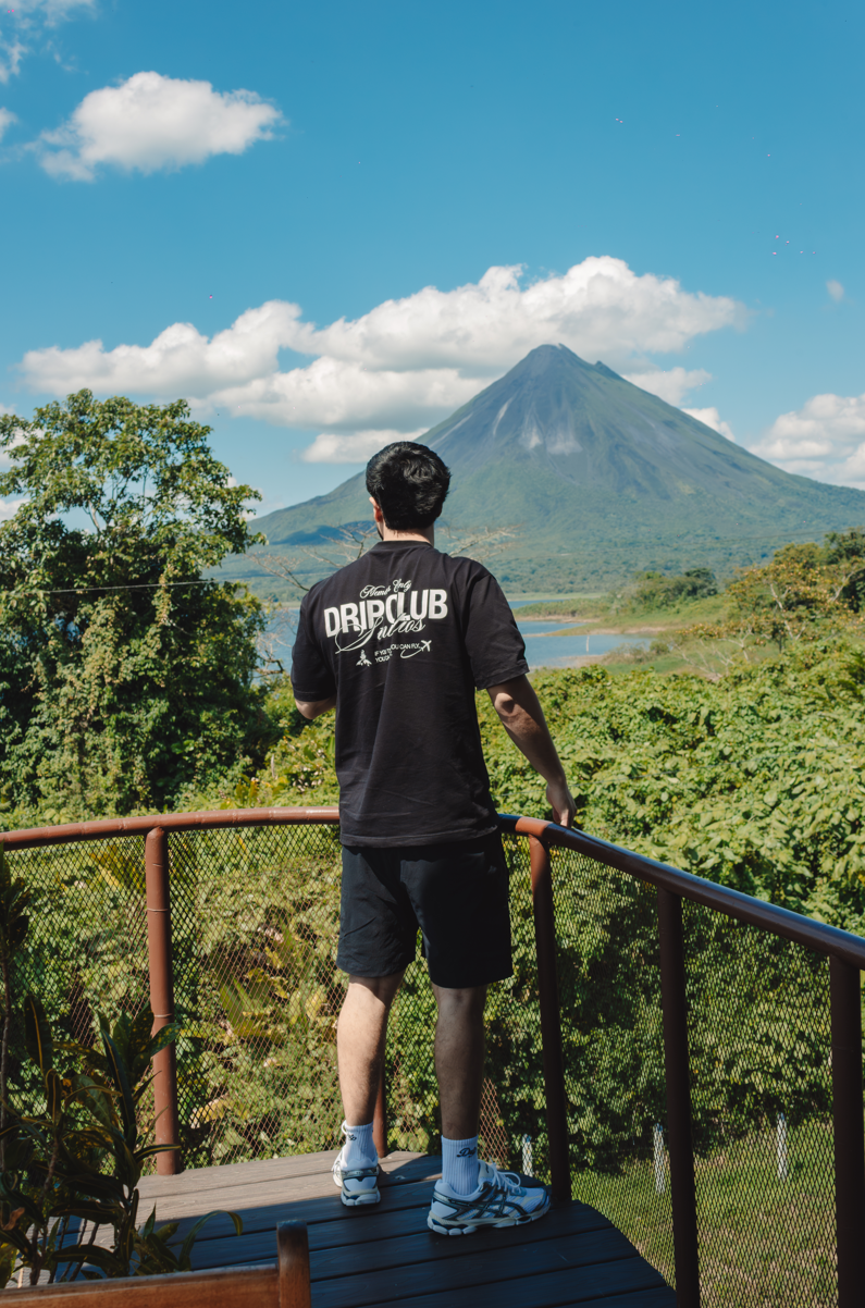 Camiseta Members Only Black Drip Club detalle - tee premium Costa Rica