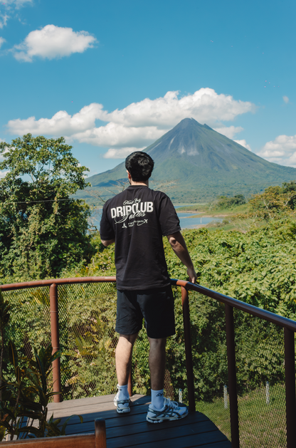 Camiseta Members Only Black Drip Club detalle - tee premium Costa Rica