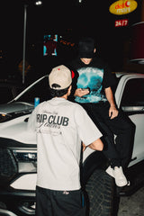 Camiseta Members Only White Drip Club detalle - tee premium Costa Rica