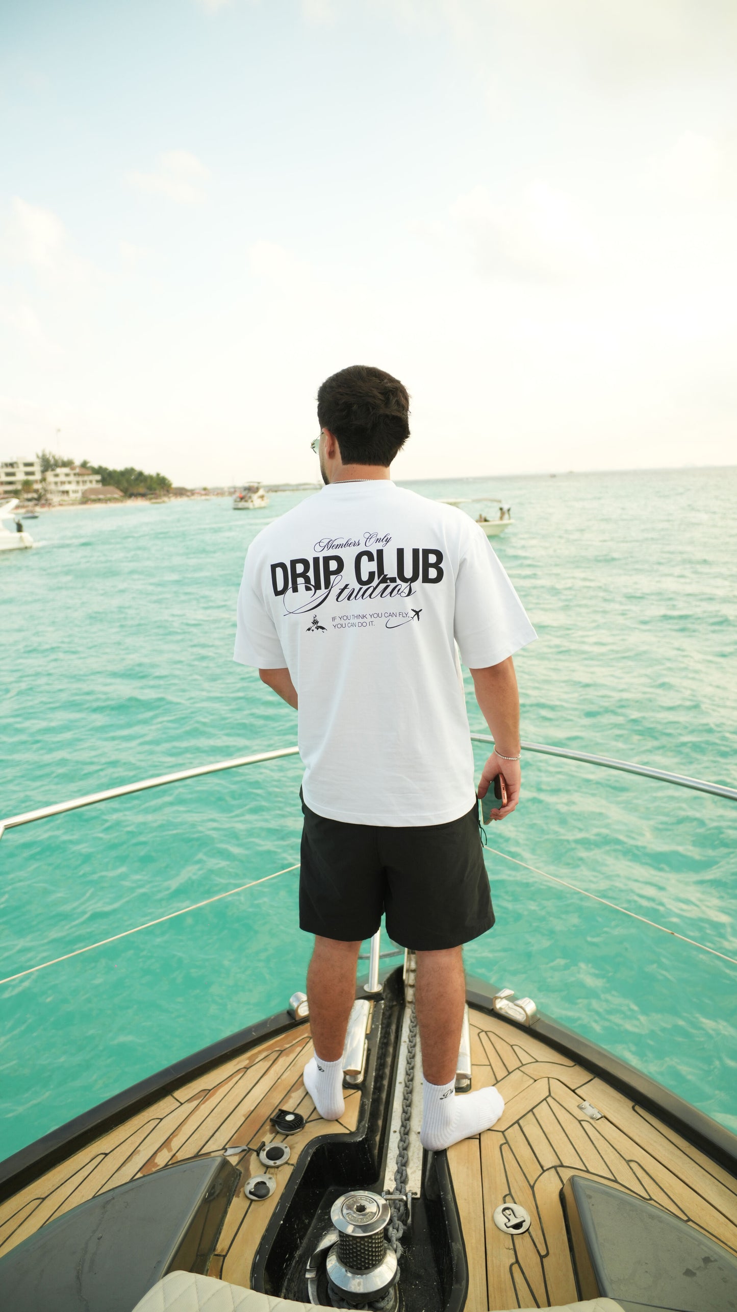 Camiseta Members Only White Drip Club completa - tee premium Costa Rica