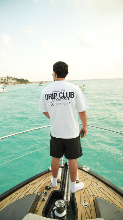 Camiseta Members Only White Drip Club completa - tee premium Costa Rica