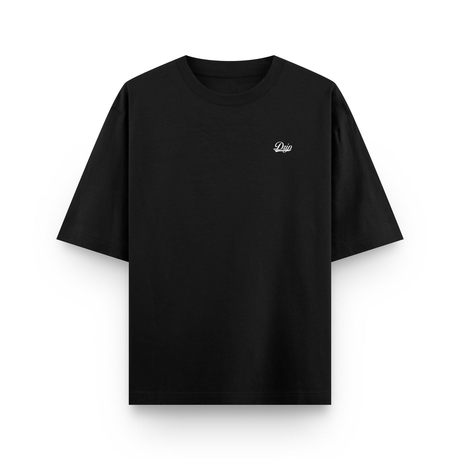 Camiseta Mini Logo negra Drip Club frente - basics streetwear Costa Rica