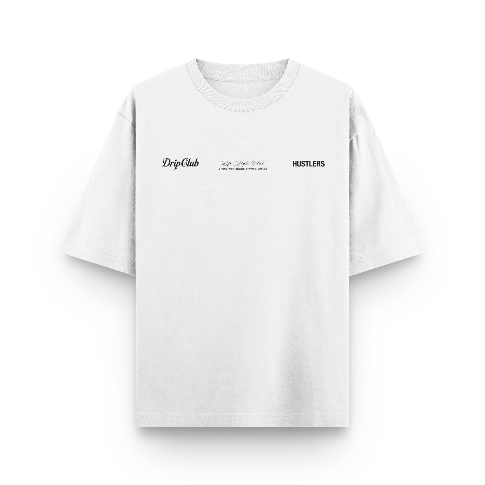 Camiseta Staying Upside blanca Drip Club frente - basics streetwear Costa Rica