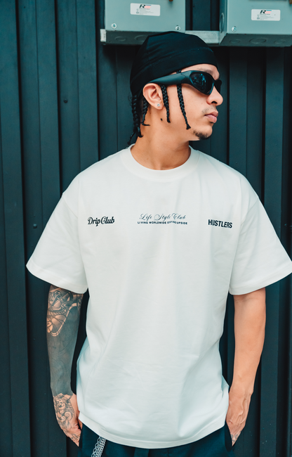 Camiseta Staying Upside blanca Drip Club modelo - basics streetwear Costa Rica