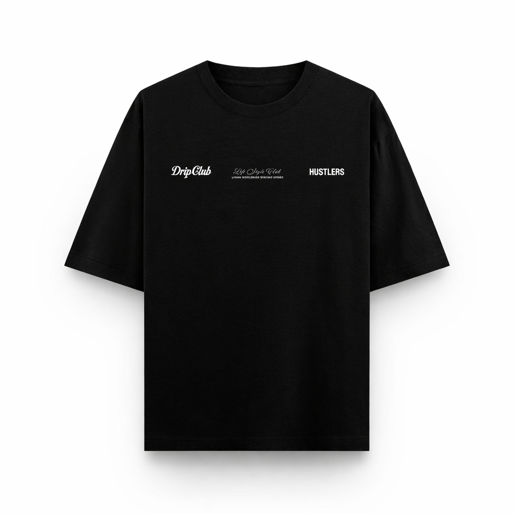 Camiseta Staying Upside negra Drip Club frente - basics streetwear Costa Rica