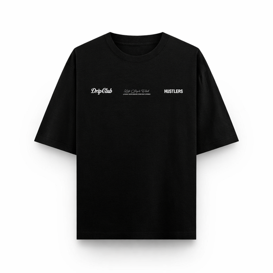 Camiseta Staying Upside negra Drip Club frente - basics streetwear Costa Rica