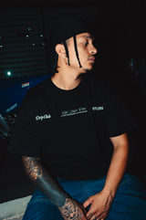 Camiseta Staying Upside negra Drip Club modelo - basics streetwear Costa Rica