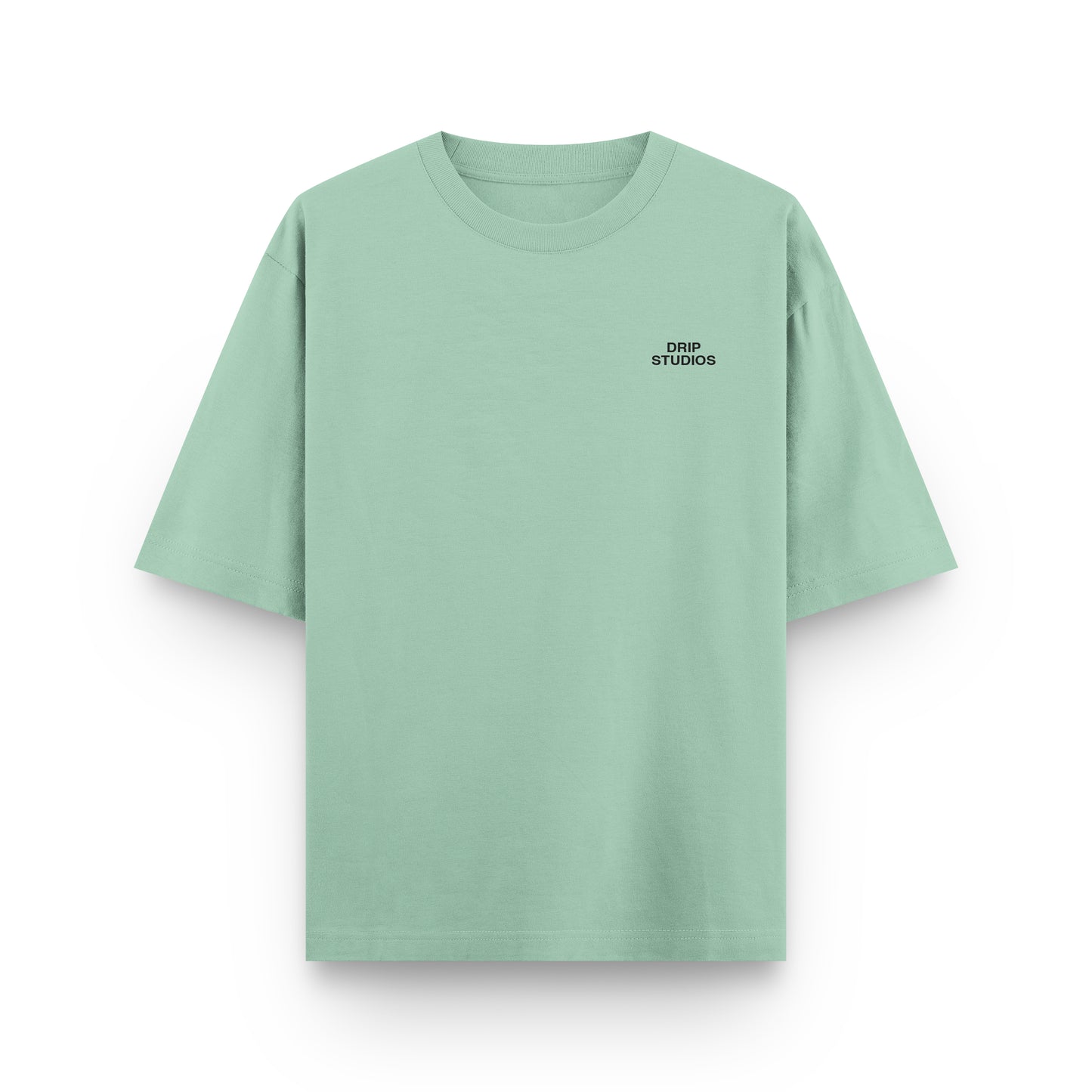 Camiseta Drip Studios verde frente - streetwear oversize Drip Club Costa Rica