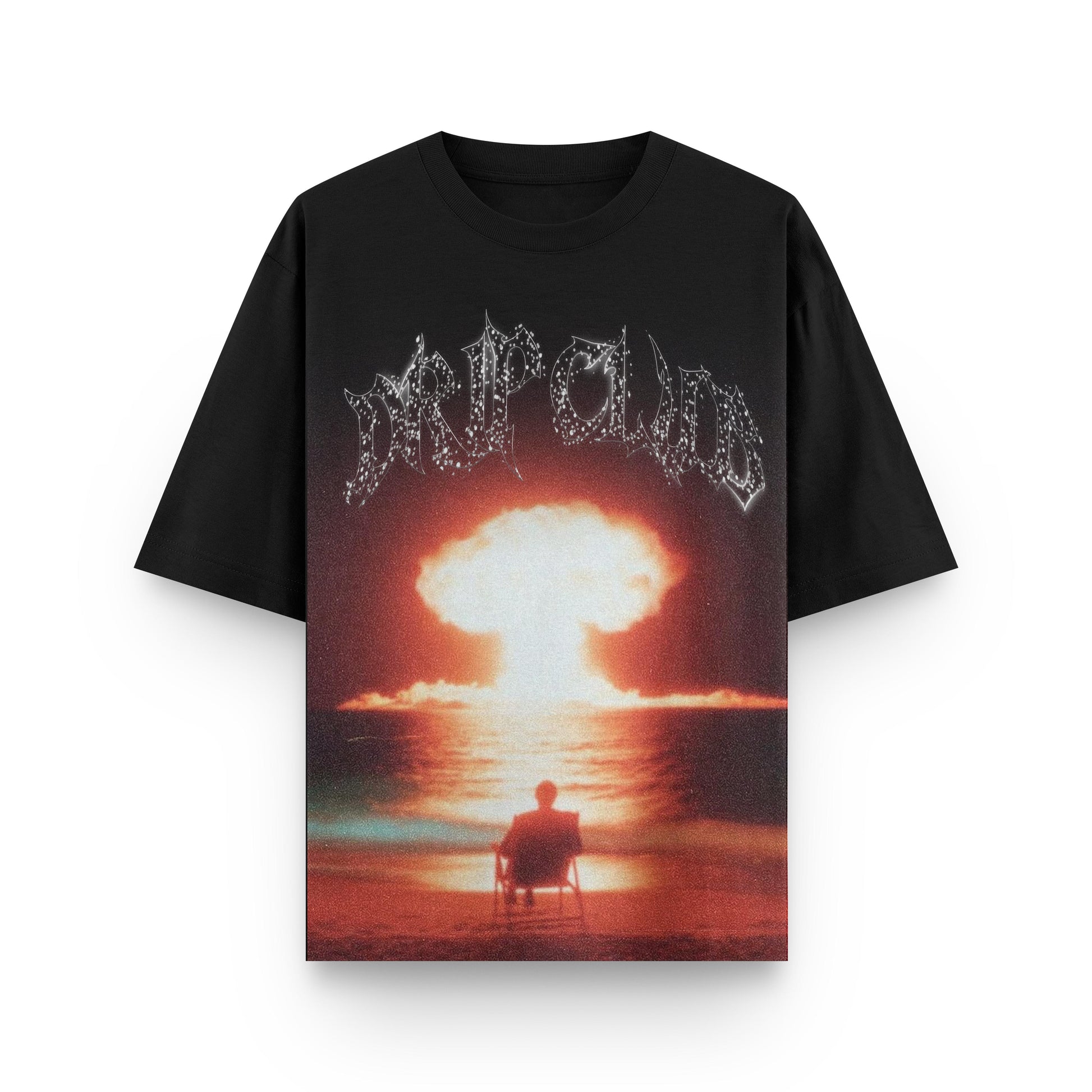 Camiseta Sunset Red Drip Club frente - tee premium streetwear Costa Rica