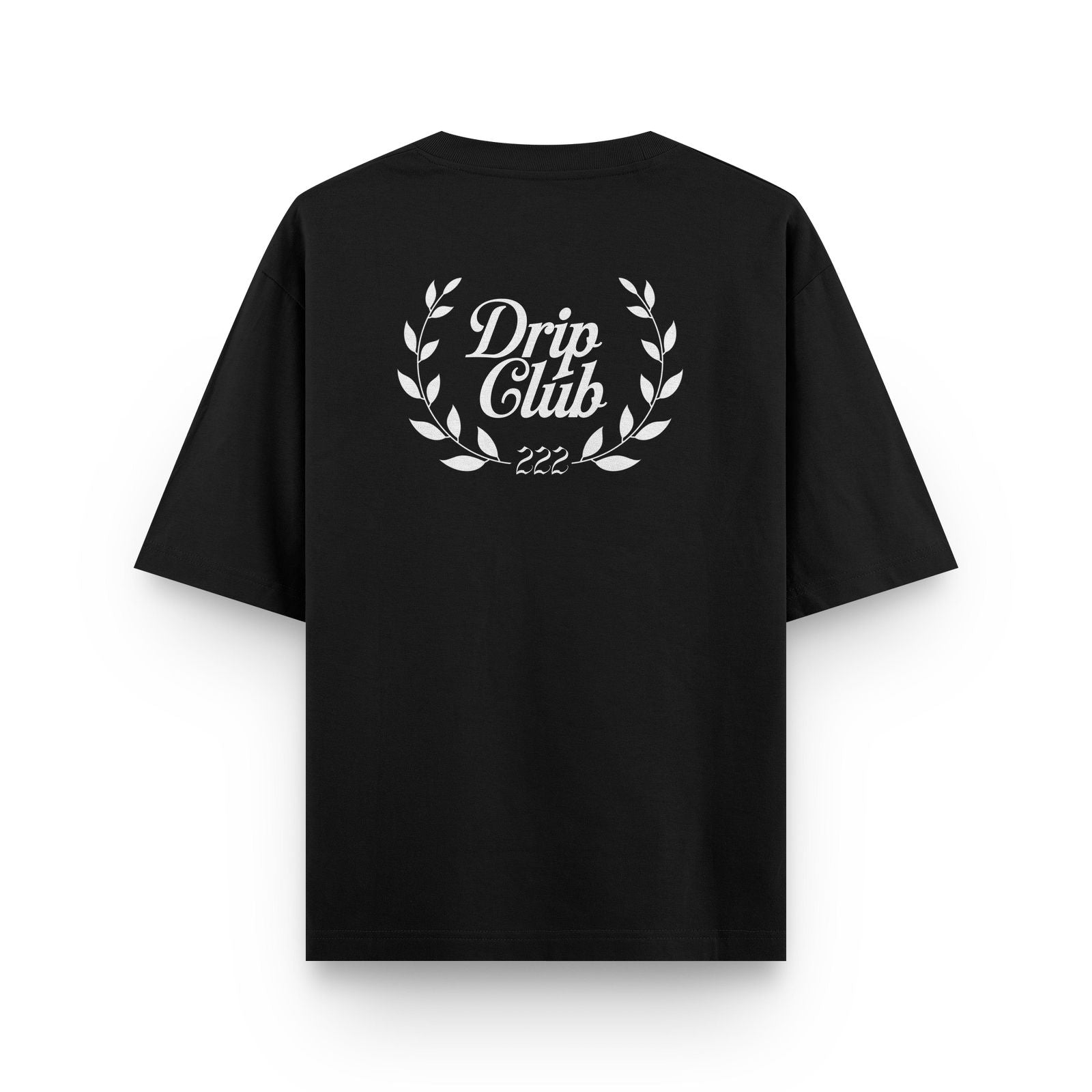 Camiseta Two Life Style negra Drip Club detalle - basics streetwear Costa Rica
