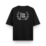 Camiseta Two Life Style negra Drip Club detalle - basics streetwear Costa Rica