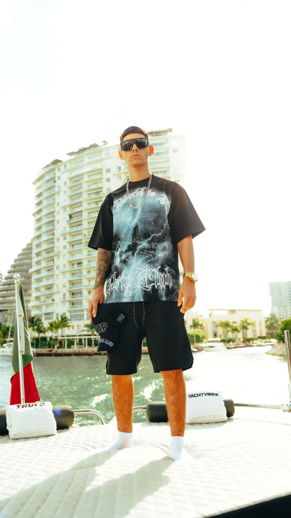 Camiseta World Yours Black Drip Club completa - tee premium Costa Rica