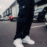 Cargo Clásico negro Drip Club frente - pantalón streetwear Costa Rica