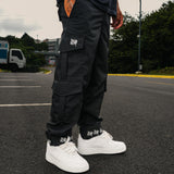 Cargo Exclusivo negro Drip Club espalda - pantalón streetwear Costa Rica