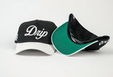 Gorra Black Visor Green Drip detalle - snapback visera verde Costa Rica