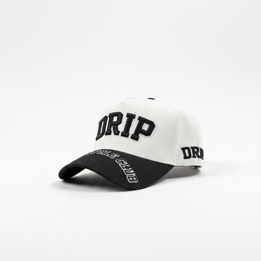 Gorra Life Style White Visor Black Drip frente - snapback visera negra Costa Rica