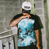 Gorra Life Style White Visor Black Drip lateral - snapback streetwear Costa Rica