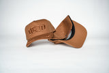 Gorra marrón Drip Club frente - snapback streetwear Costa Rica